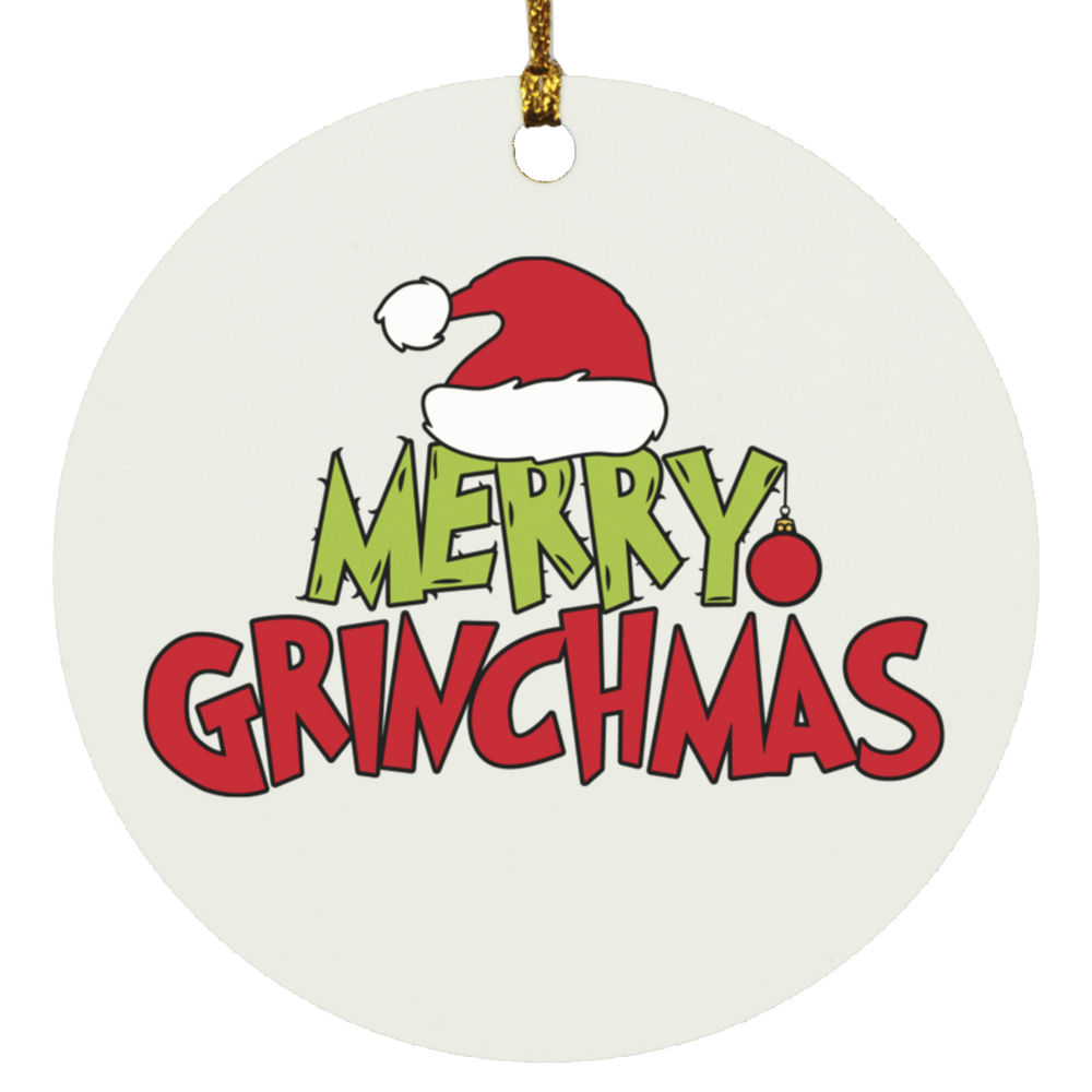 Merry Grinchmas - Circle Ornament