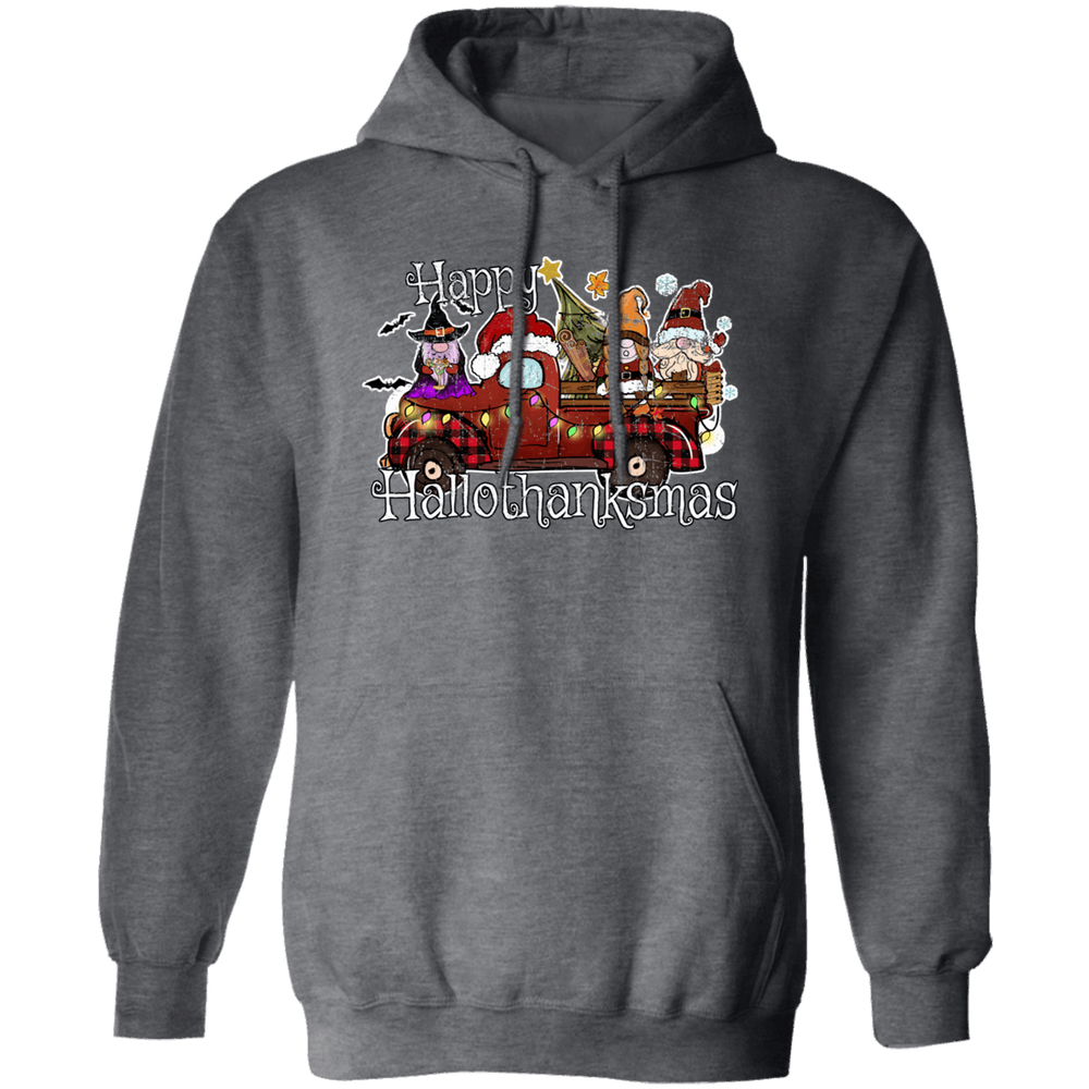 Happy Hallothanksmas Gnomes - Distressed Truck - Holiday Gear