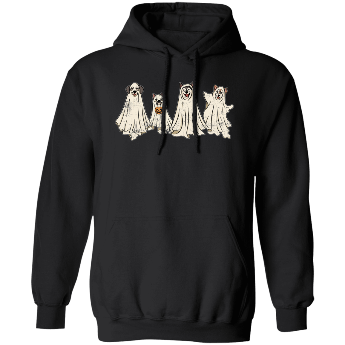 Trick or Treat Ghosts in Paws - DISTRESSED - Unisex Shirt/Hoodie