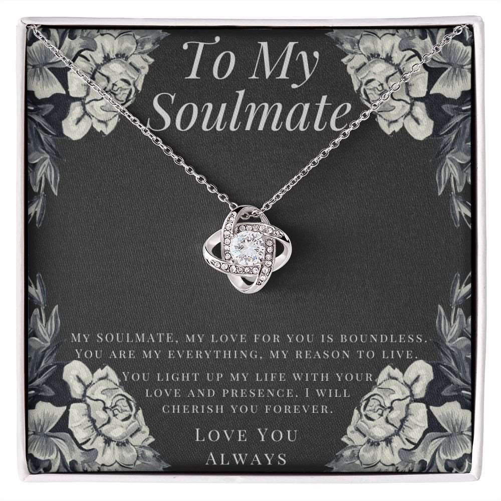 To My Soulmate - Love Knot Necklace - Shiny Gear Collection