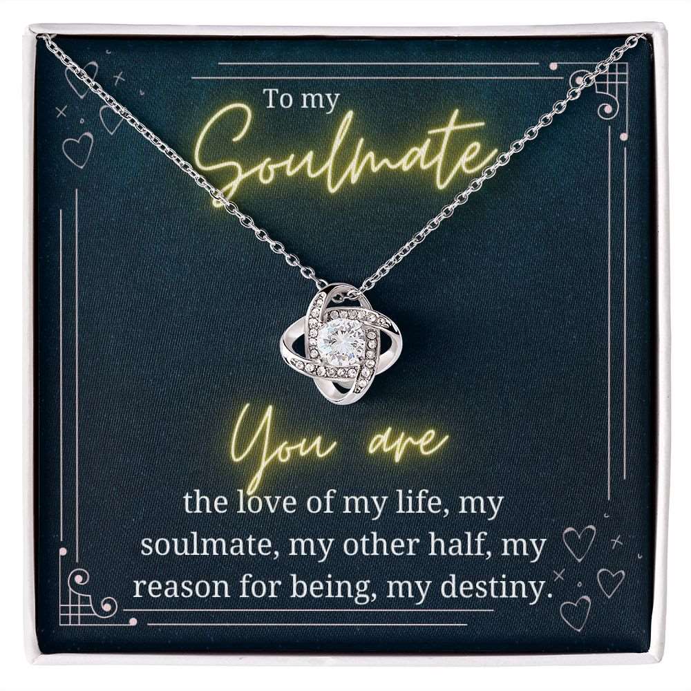 To My Soulmate - Love Knot Necklace - Shiny Gear Collection