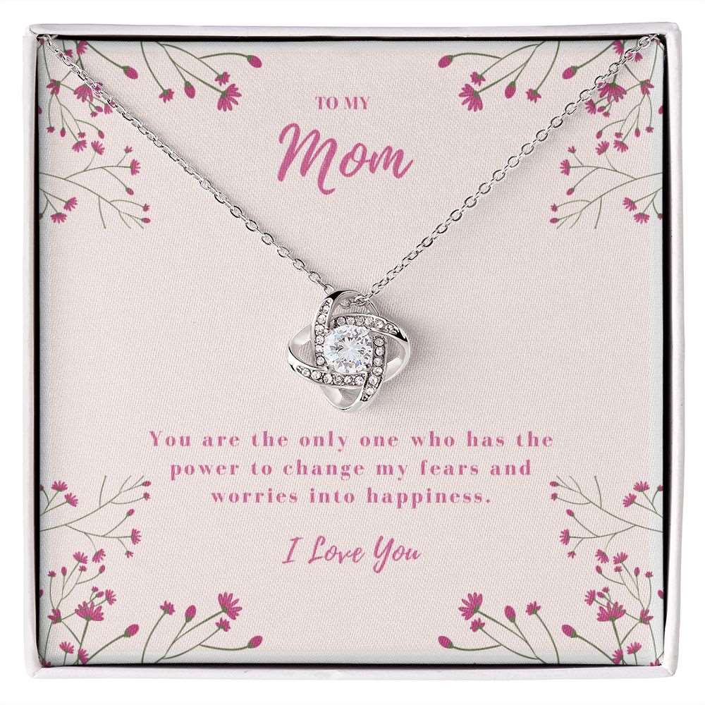 To My Mom - Love Knot Necklace - Shiny Gear Collection