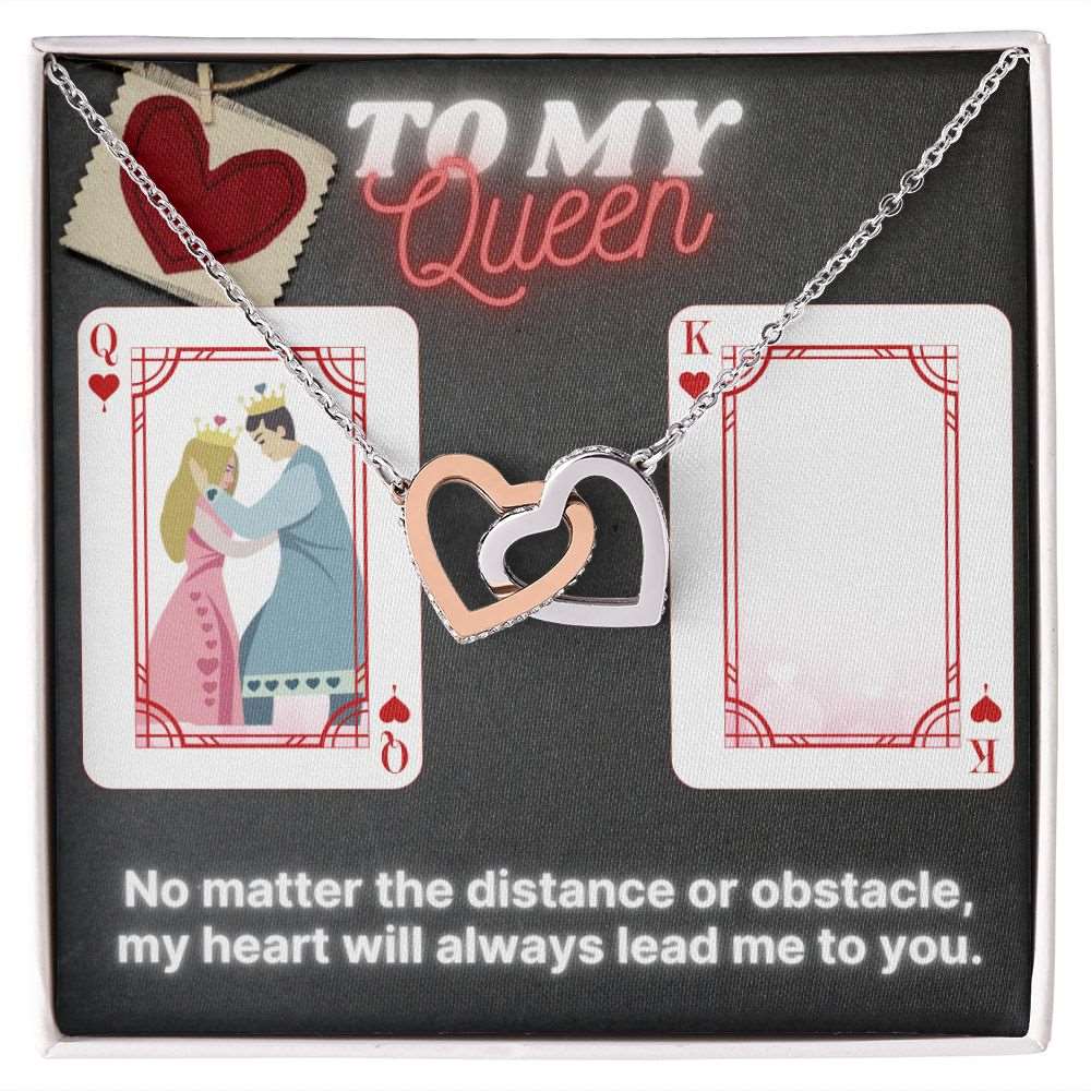 To My Queen - Interlocking Hearts - Shiny Gear Collection