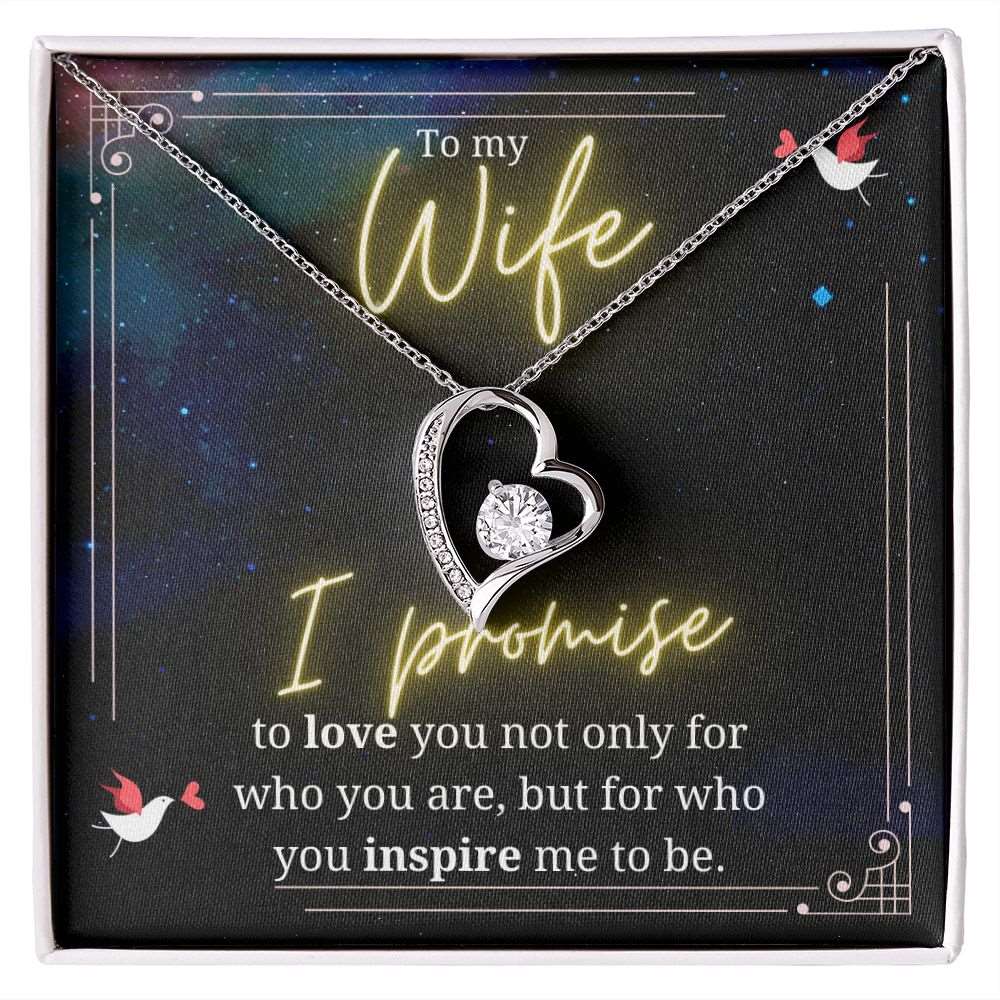 To My Wife - Forever Love Necklace - Shiny Gear Collection