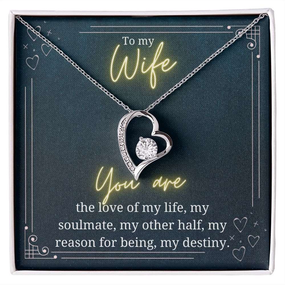 To My Wife - Forever Love Necklace - Shiny Gear Collection