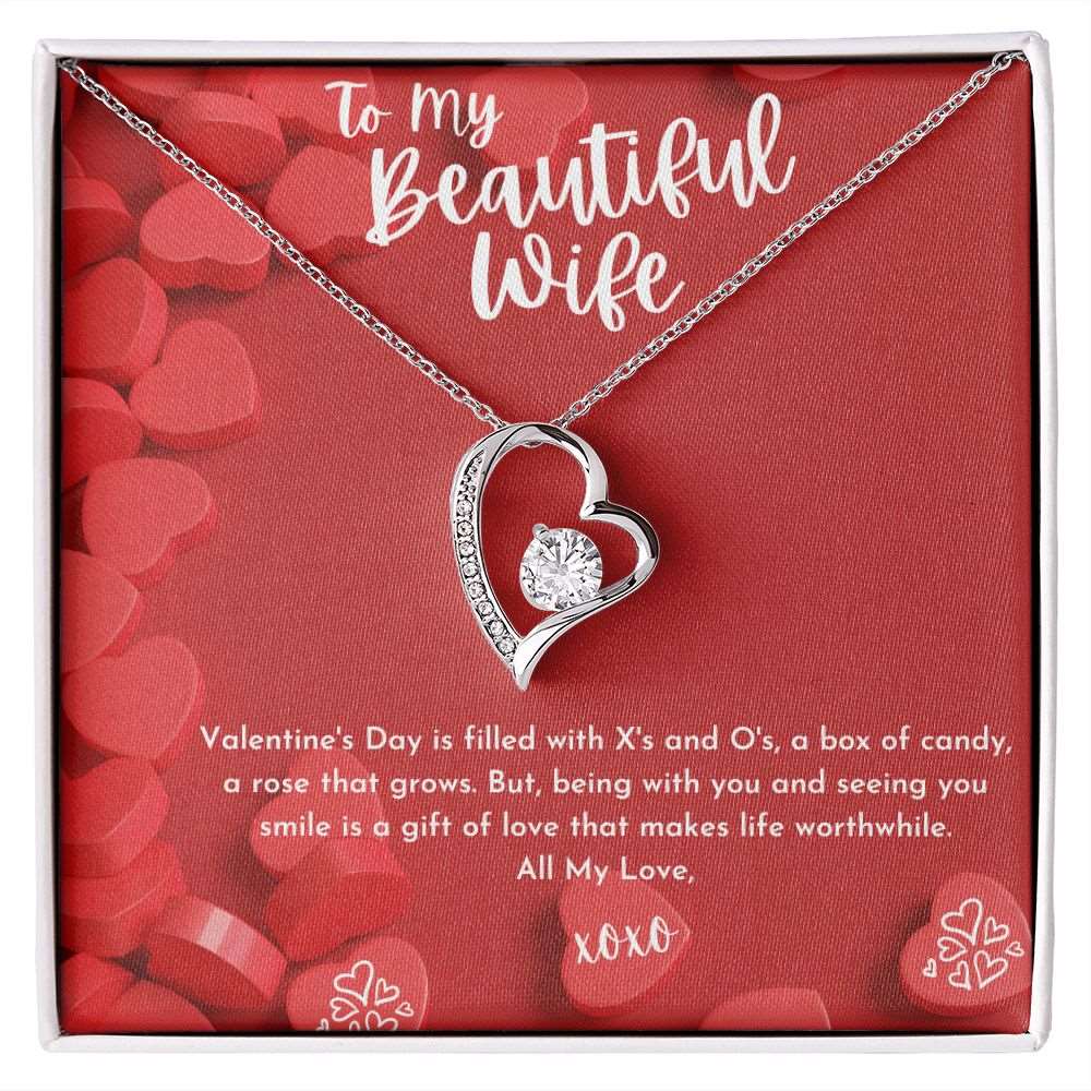 To My Beautiful Wife - Forever Love Necklace - Shiny Gear Collection